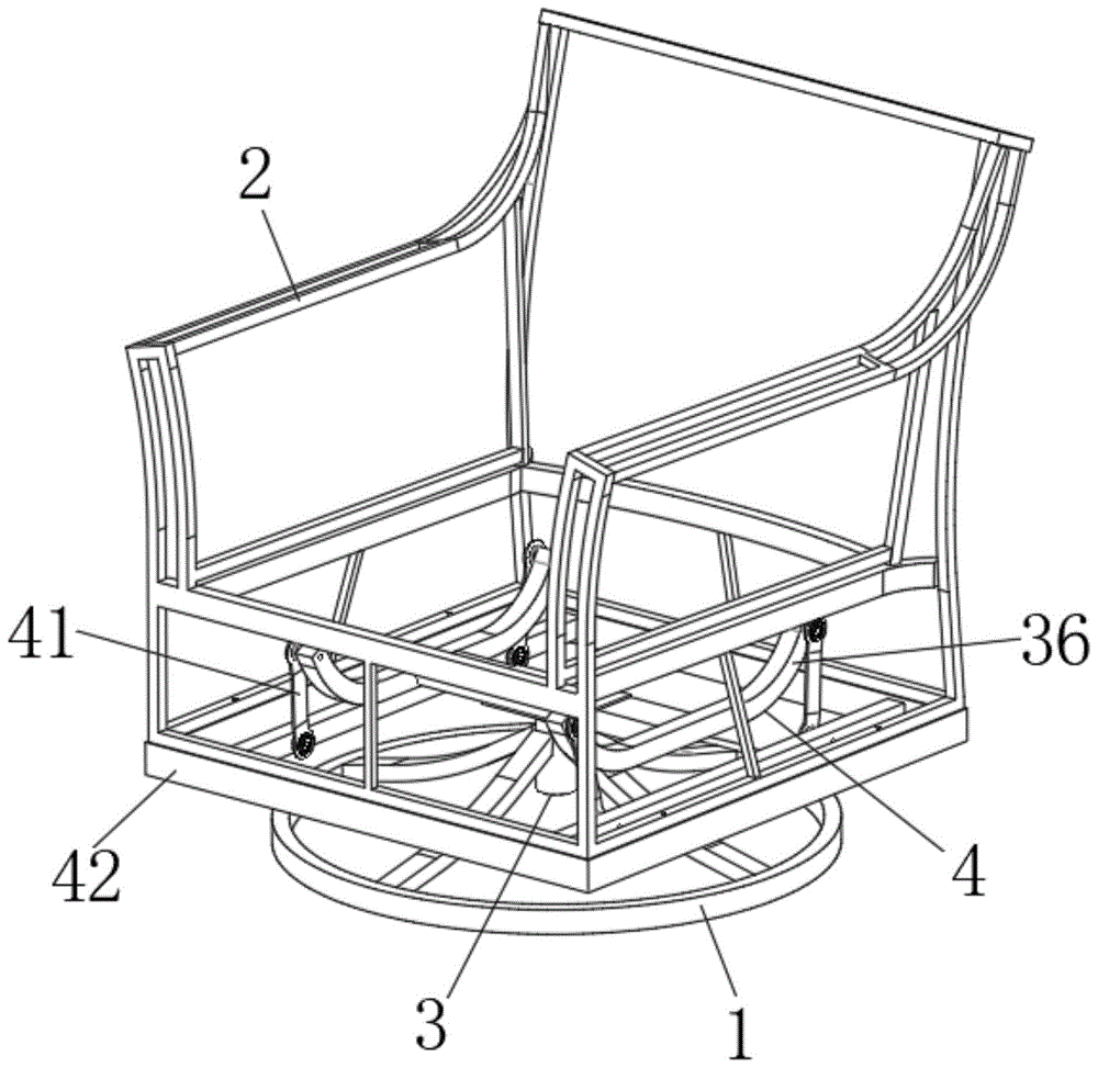 一种户外摇摆旋转椅的制作方法