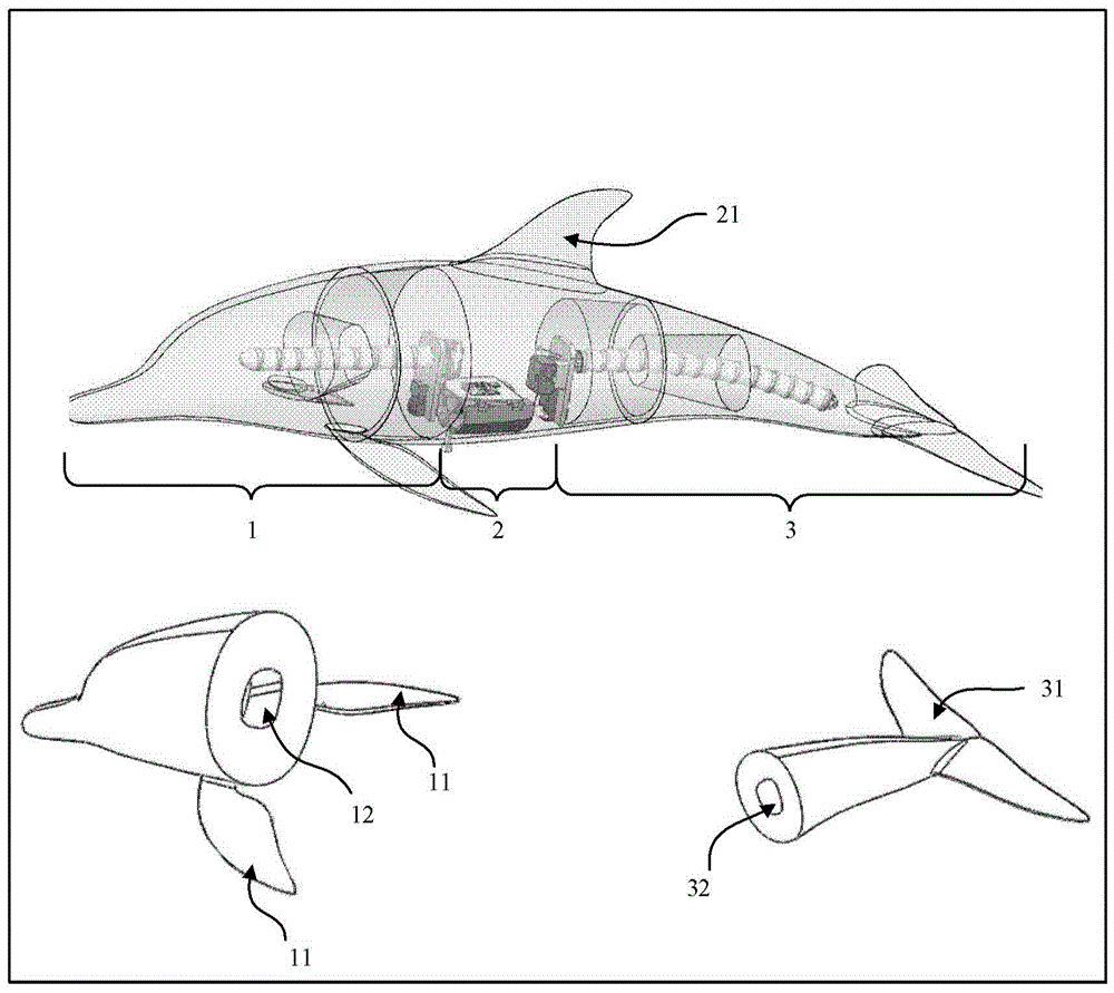 线驱动连续型仿生机器海豚的制作方法