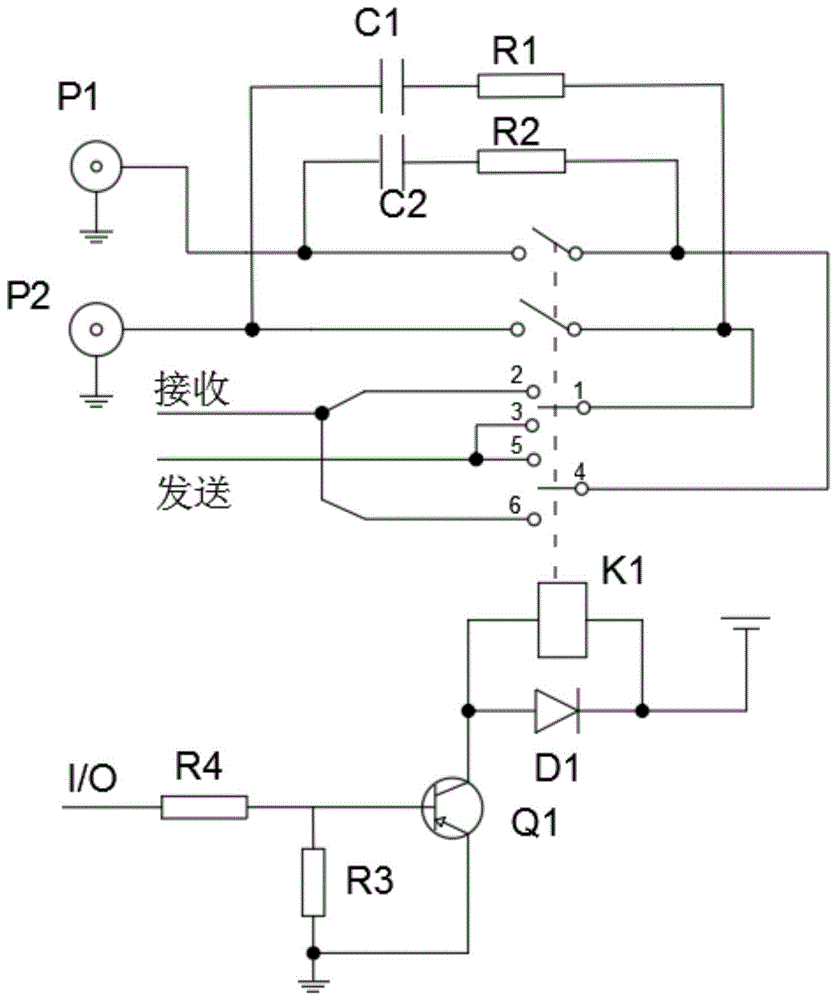 一种超声波流量计接收和发射通道切换电路的制作方法