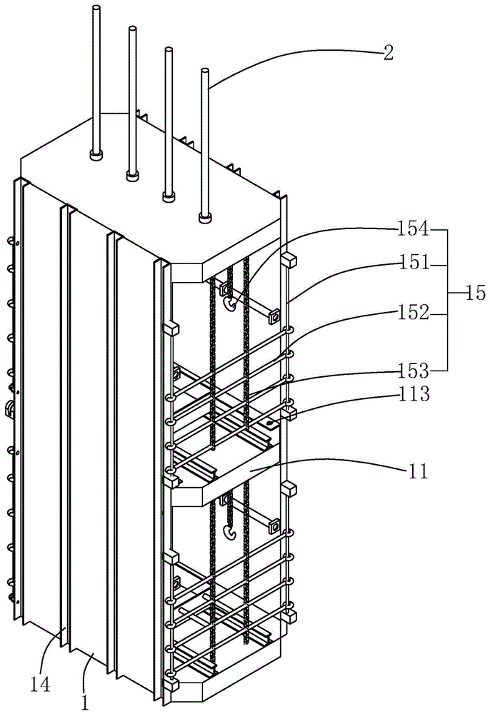 立井多绳罐笼的制作方法