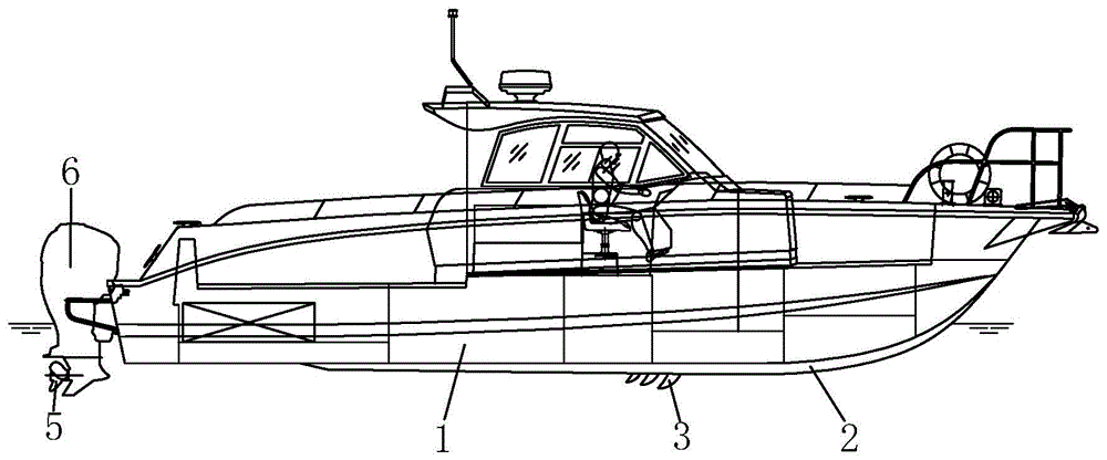 摩托艇动力原理结构图图片