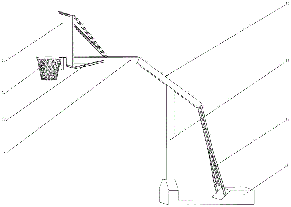 篮球框怎么画素描图片