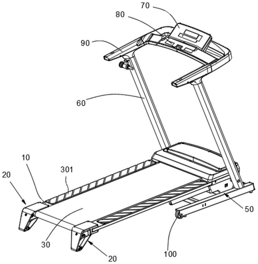 跑步机的结构示意图图片