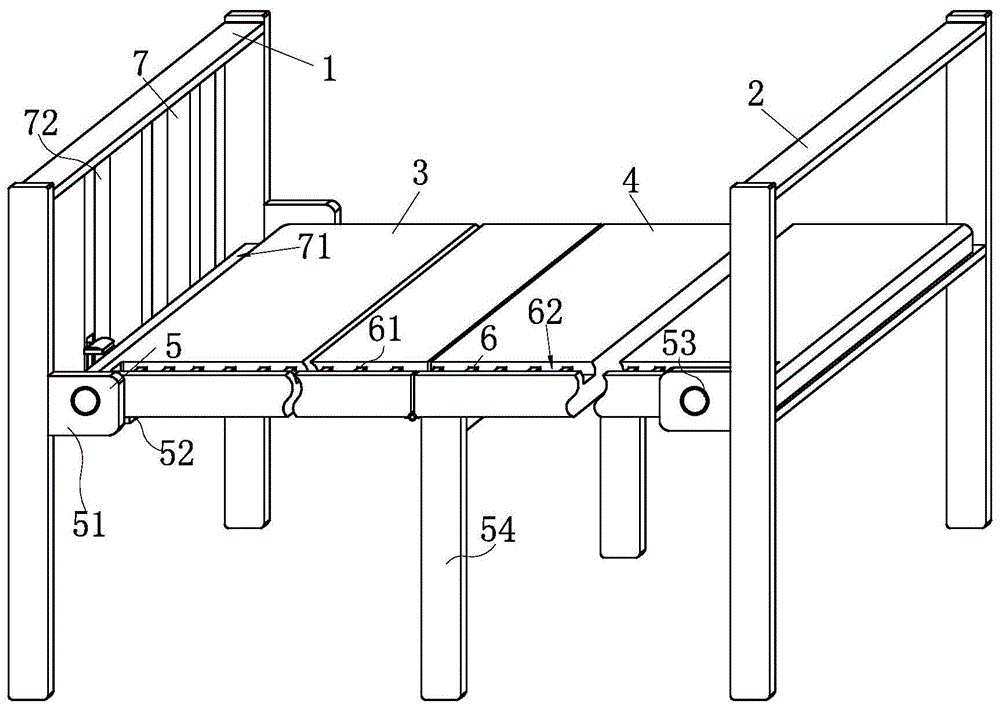 自制折叠床架子构造图图片