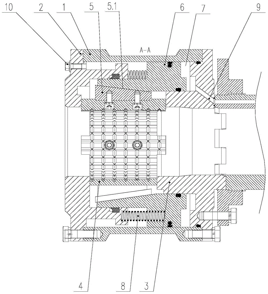 一种全液压钻机用钻杆夹紧机构的制作方法