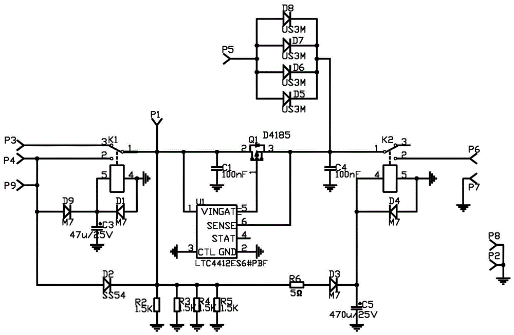 氙气灯安定器电路图图片