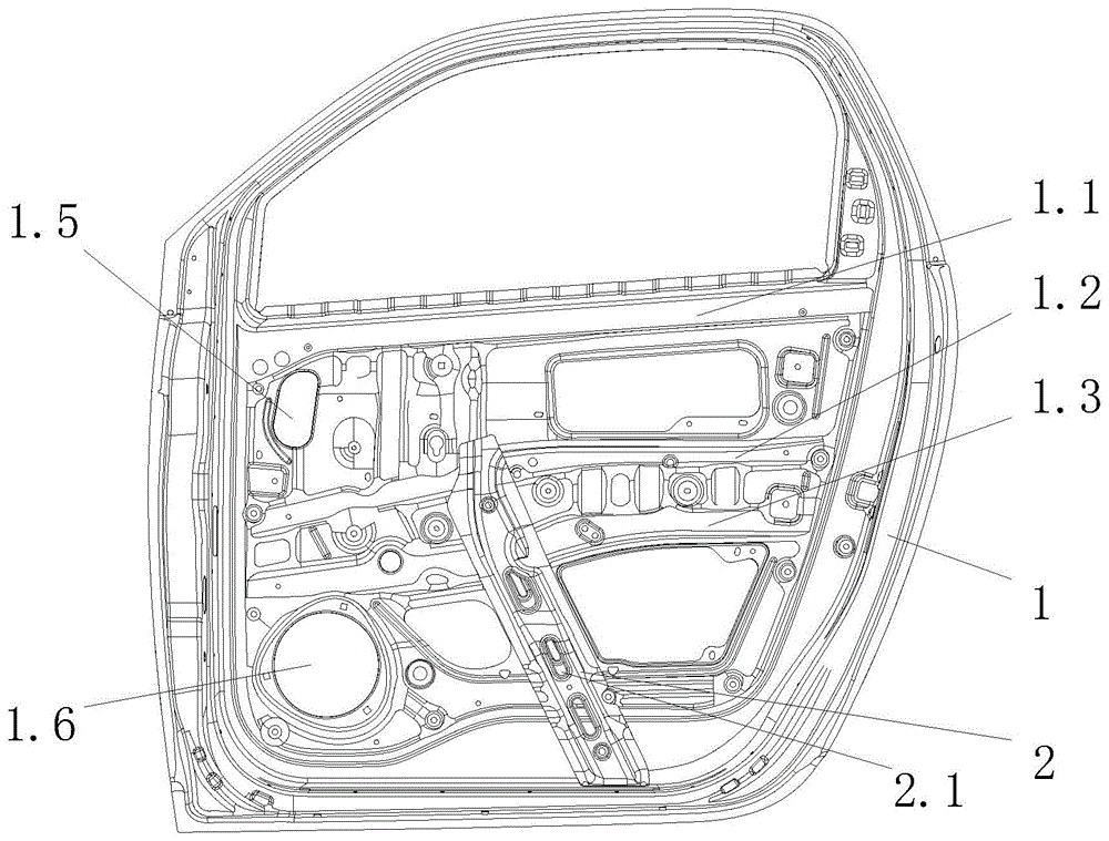 汽车车门结构图解剖图图片