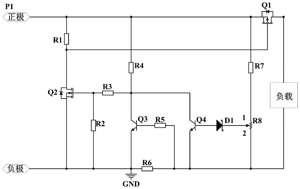 一種直流電源過流過壓保護電路的製作方法