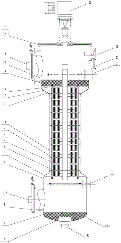 萃取塔结构示意图图片