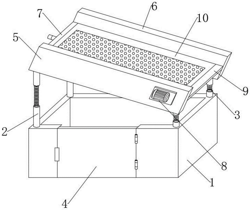 一种筛孔可调节的土建用振动筛的制作方法