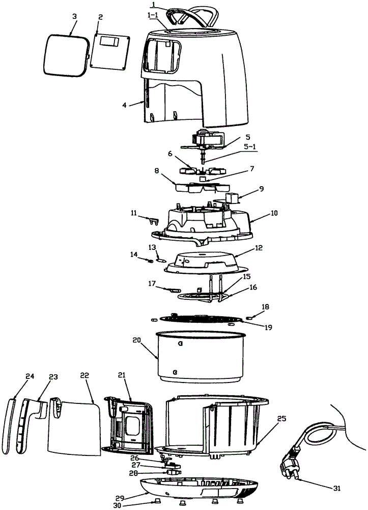 一种空气炸锅的制作方法