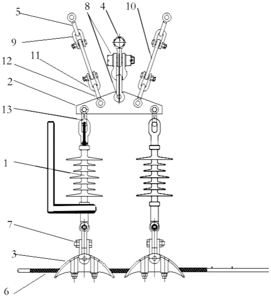 悬式绝缘子串组装图图片