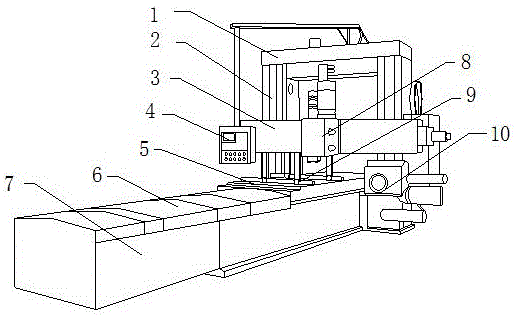 龙门铣床结构图图片
