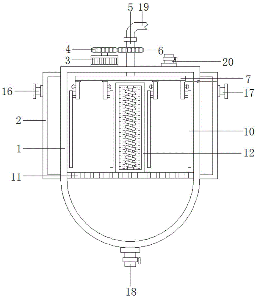 一種中藥生產用真空刮板濃縮器的製作方法