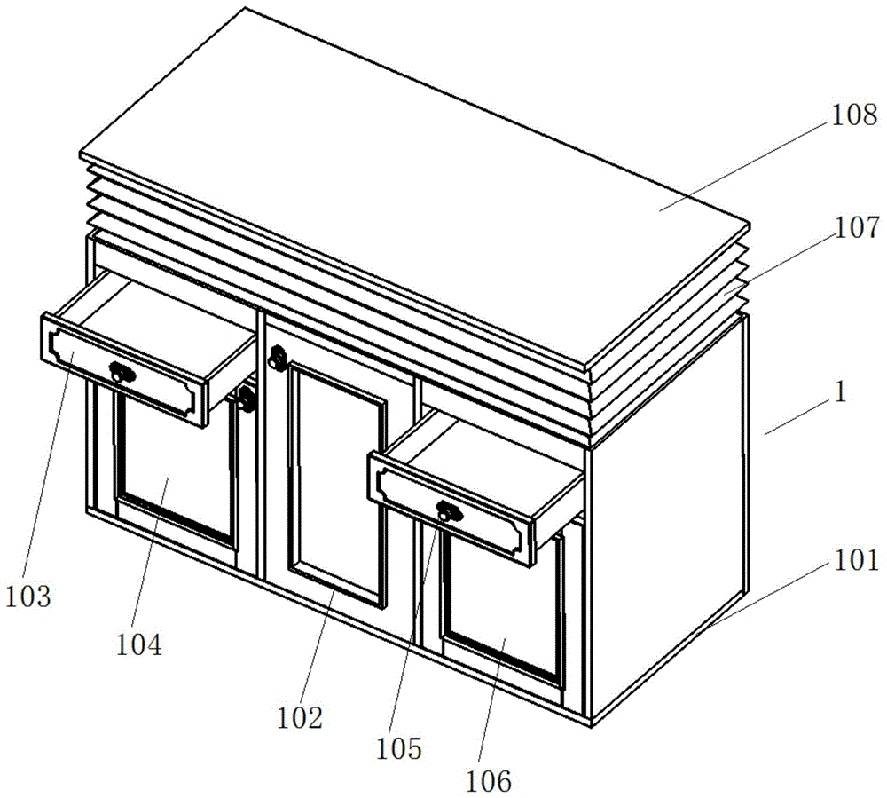 一種便於高度調節的新型櫥櫃的製作方法