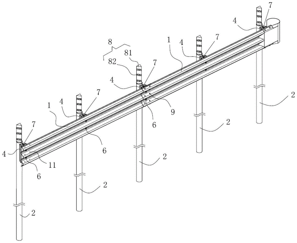 一种新型路侧三波形梁护栏的制作方法