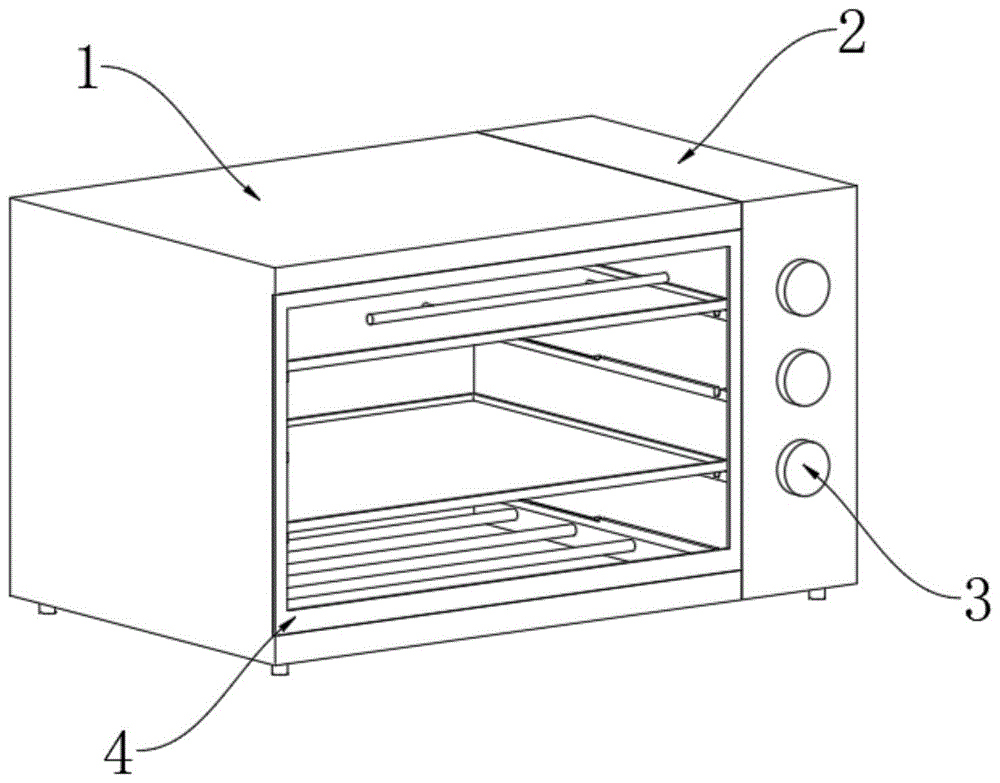 一种具有弹出式托盘机构的电烤箱的制作方法