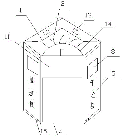 一種步行街專用分類垃圾桶的製作方法