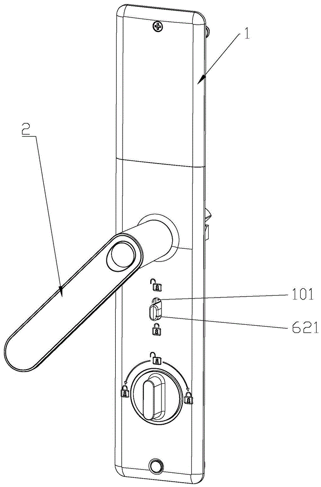 一種防貓眼開鎖的門鎖結構的製作方法