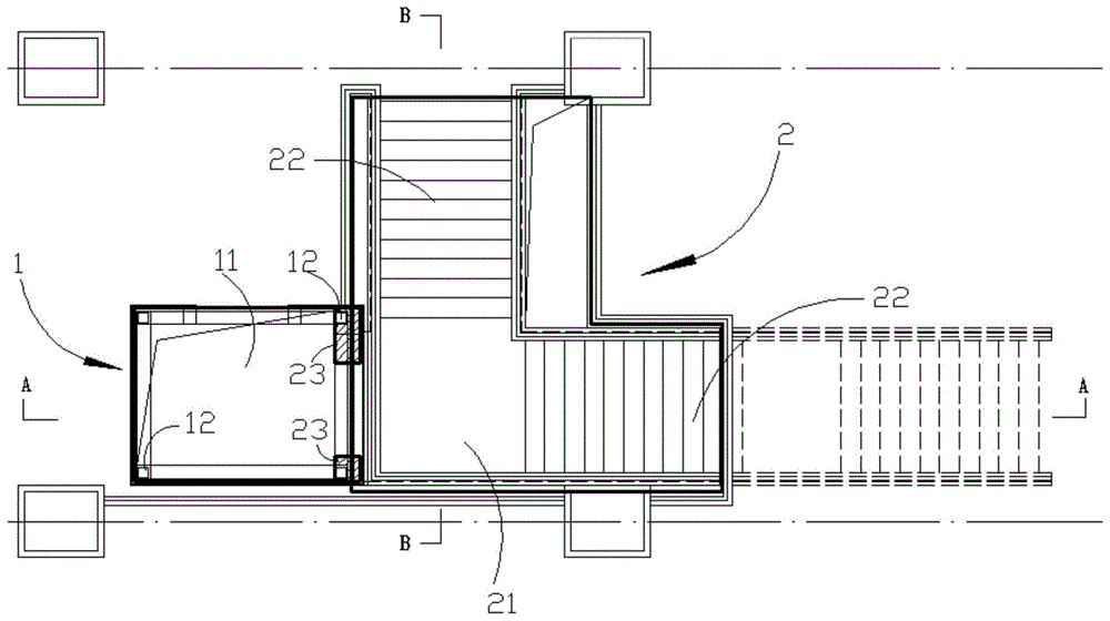 楼梯与电梯结合设计图图片