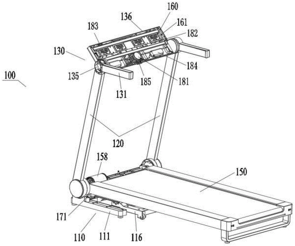 跑步机的结构示意图图片