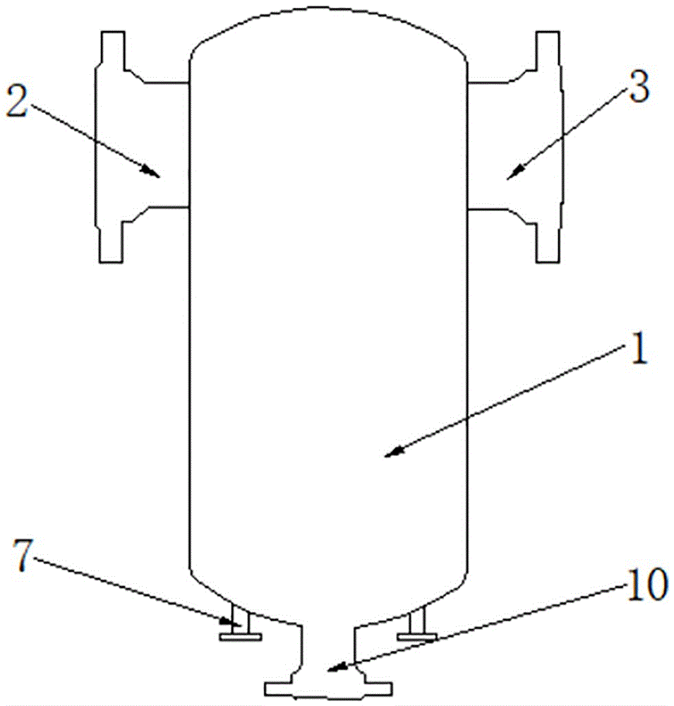 背景技术:汽水分离器的材质为压力容器结构碳钢或不锈钢设备,汽水分离