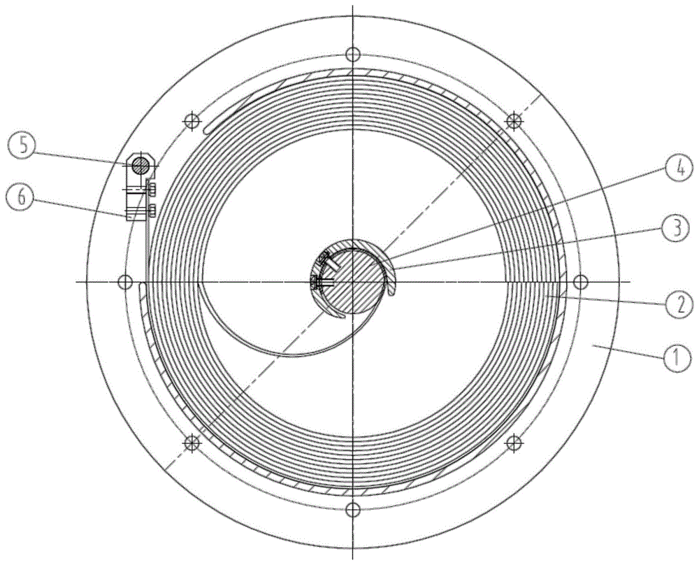 弹簧电缆卷筒结构图图片