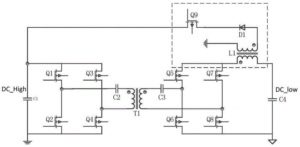 雙向移相全橋變換器的輔助緩啟動和放電電路的製作方法