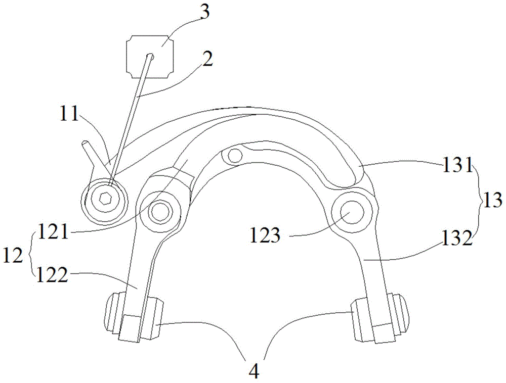 一种自行车前置刹车系统的制作方法