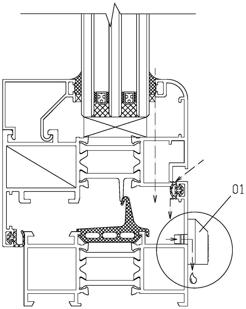 一种新型断桥铝门窗的排水结构的制作方法