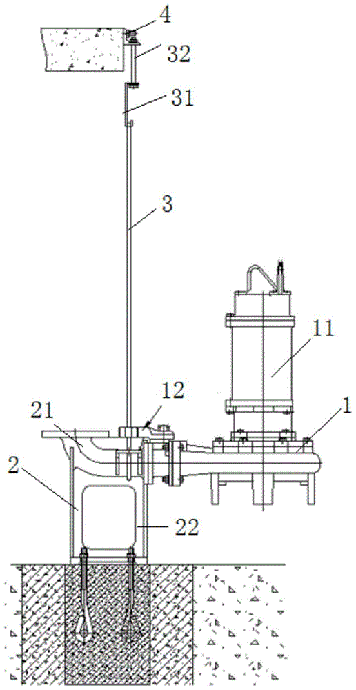 一种潜污泵自动耦合装置的制作方法