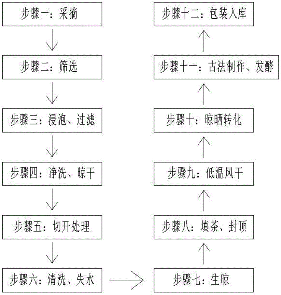 一种柑露普洱茶的加工工艺的制作方法