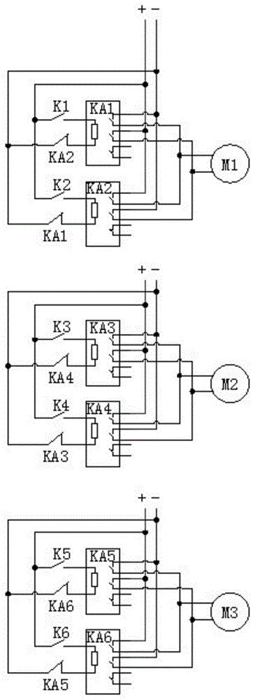 背景技術:在控制永磁直流有刷電機正反轉時,只需要交換電源的正,負極