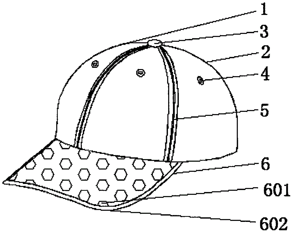 结构简单,制造容易,是一种旅游,运动等所必需经常用品,这种帽子是在原