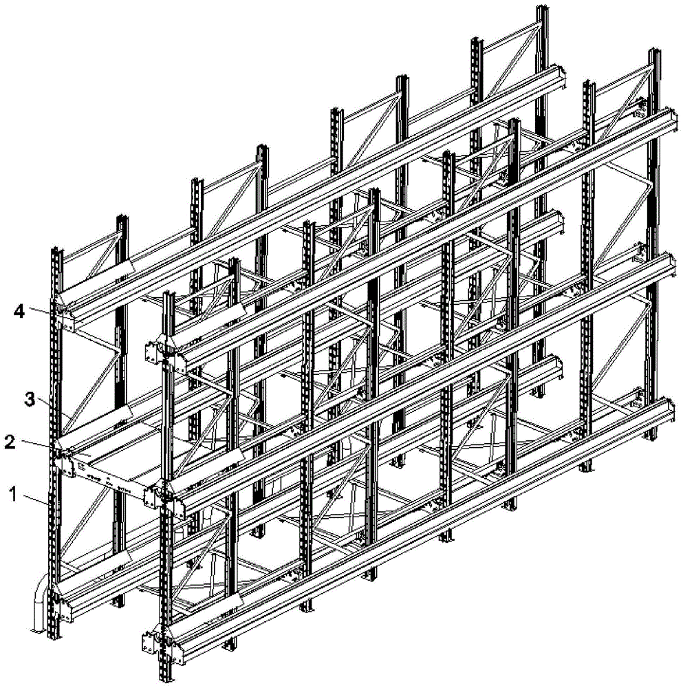 穿梭货架结构示意图图片
