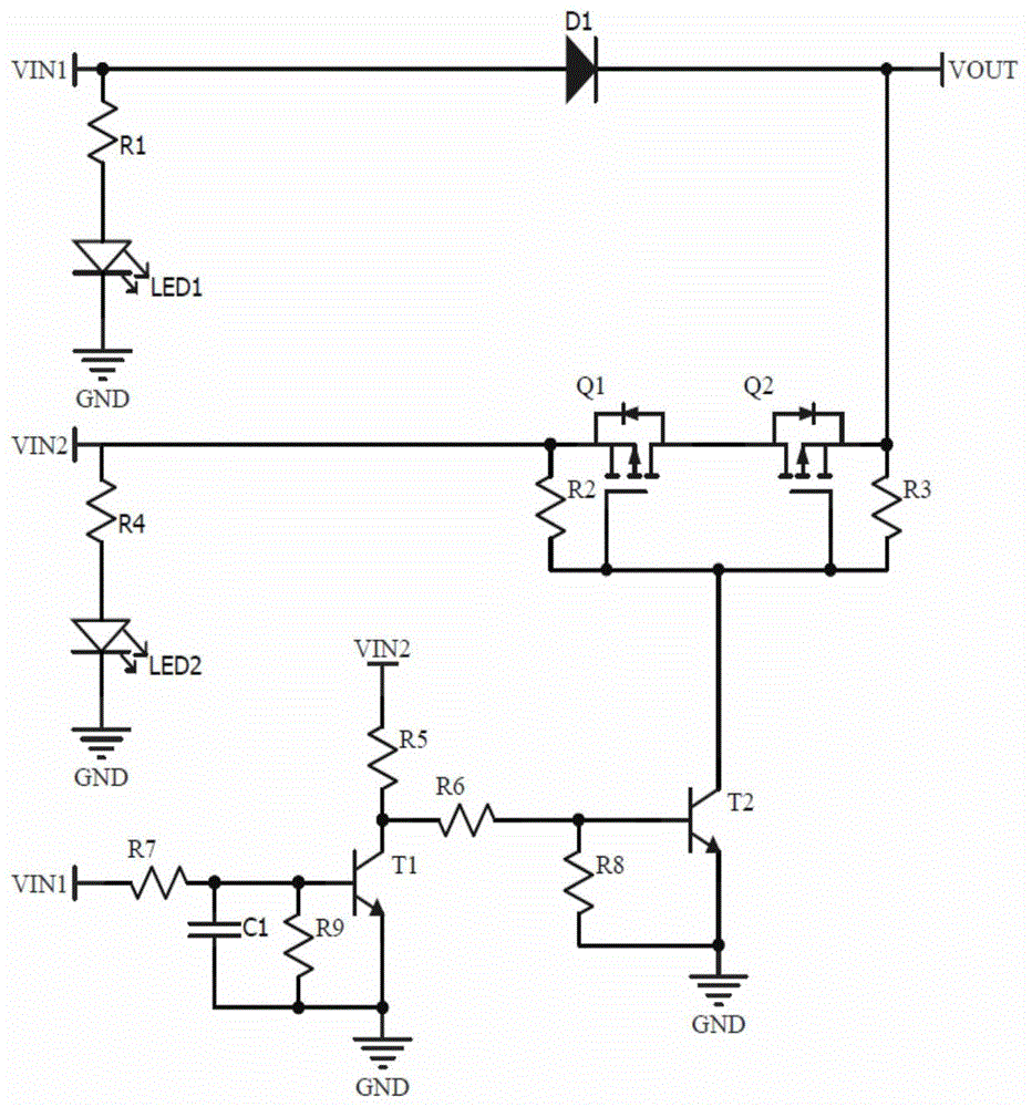 基於雙pmos應用的雙電源自動切換電路的製作方法