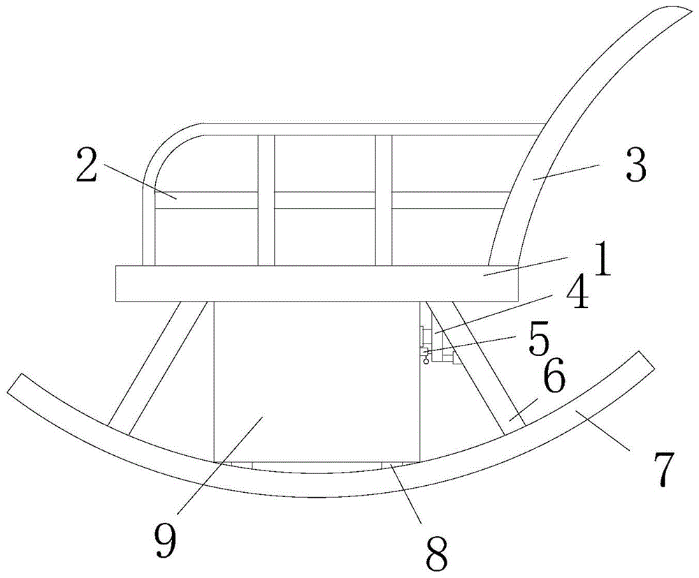 摇摇椅结构图图片