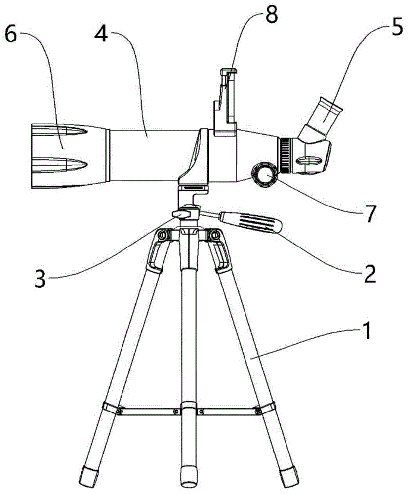 望远镜三视图图片