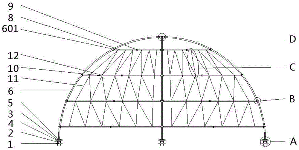 一种钢结构建筑抗震球形网架结构的制作方法
