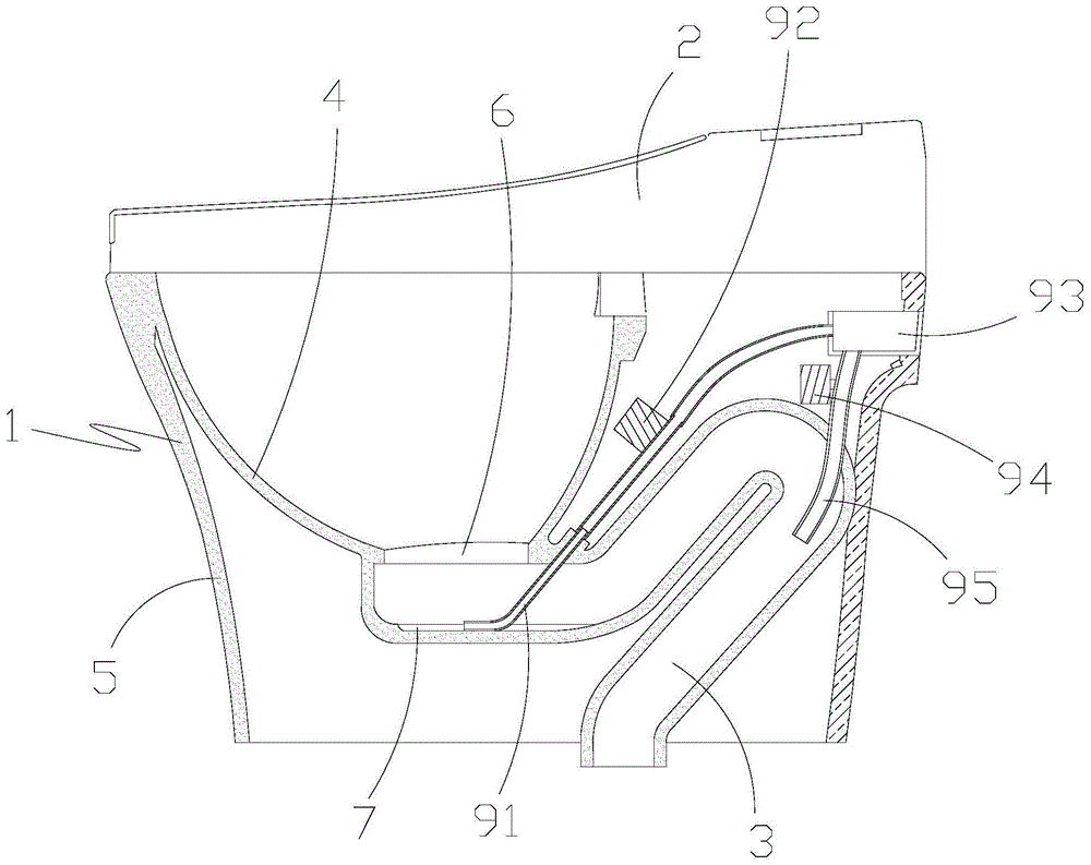 一种具有排水导向槽的智能马桶的制作方法