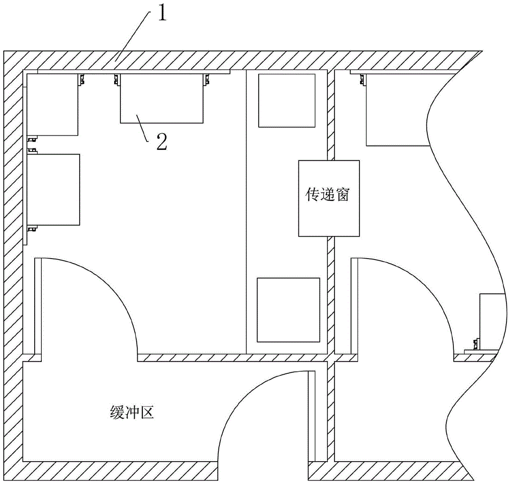 一种快速装卸移动柜的pcr实验室方舱的制作方法