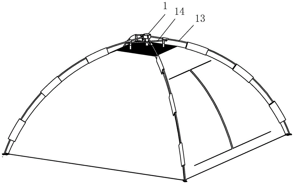 快速展开帐篷骨架及其帐篷的制作方法