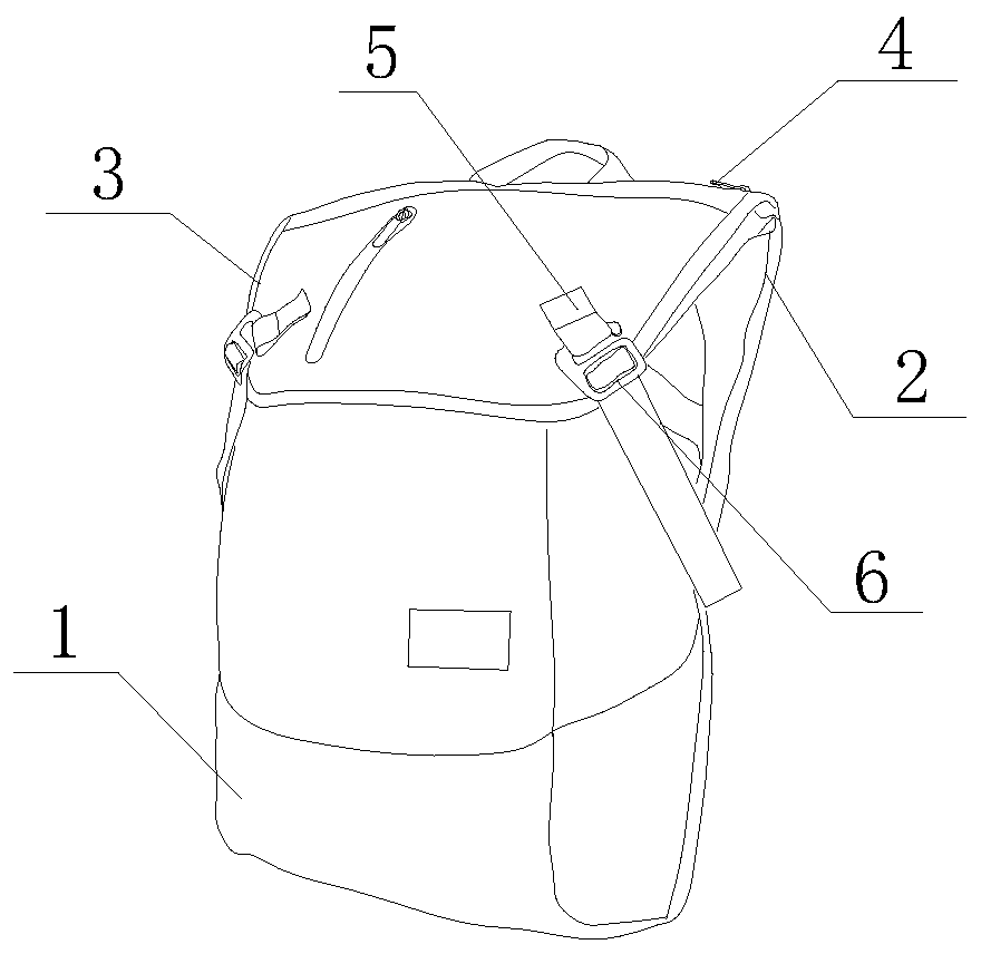 一种多功能可折叠背包的制作方法