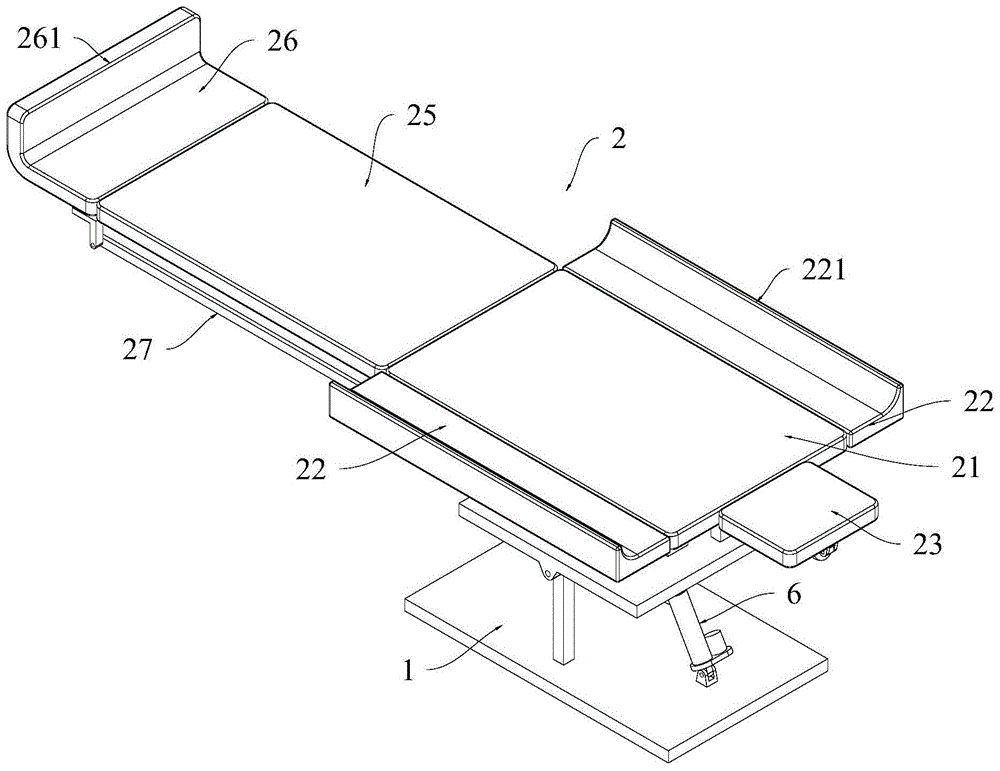 手术床结构图图片