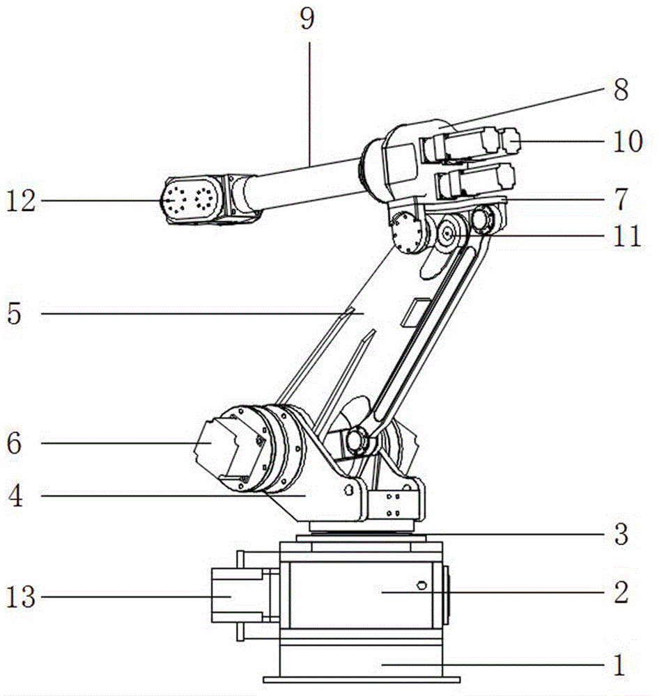 六轴机器人的结构简图图片