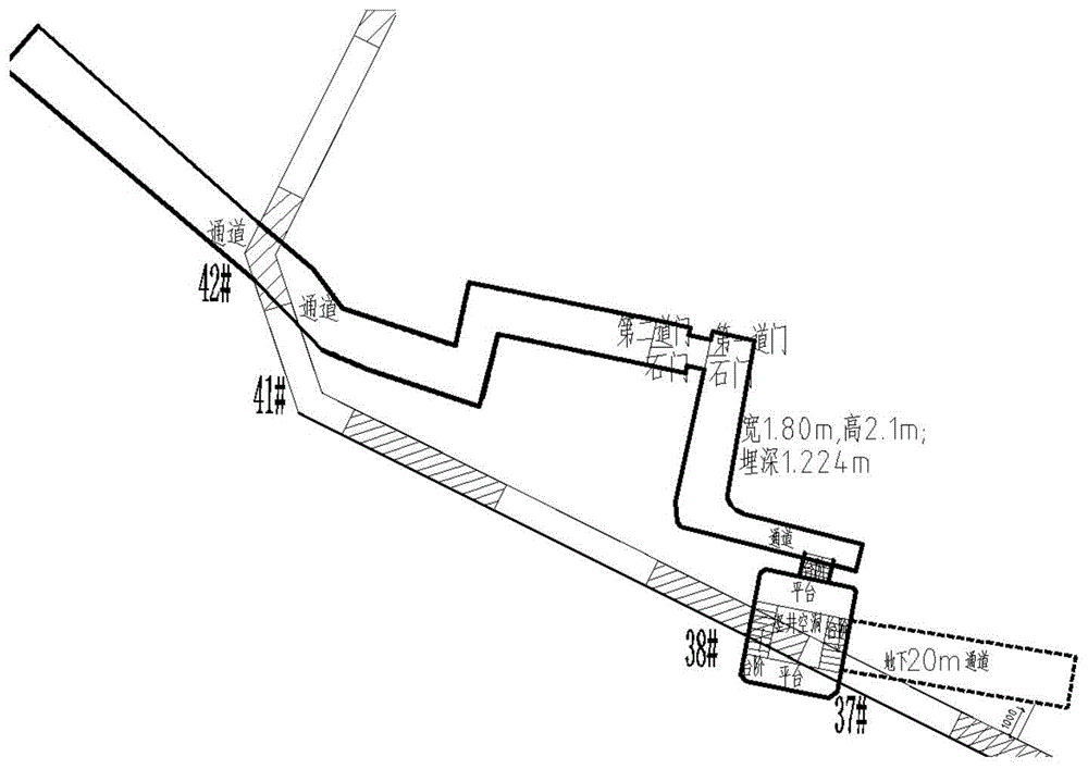 一种防空洞巷道封堵结构的制作方法