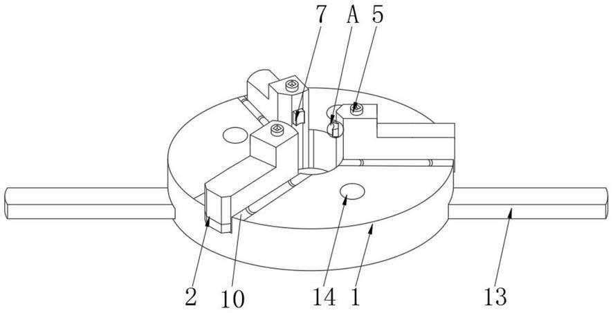 简易三爪卡盘结构简图图片