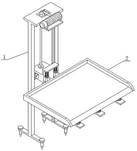 一種建築用升降式施工卸料平臺的製作方法