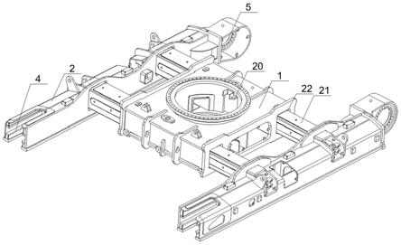 挖机底盘旋转构造图片图片
