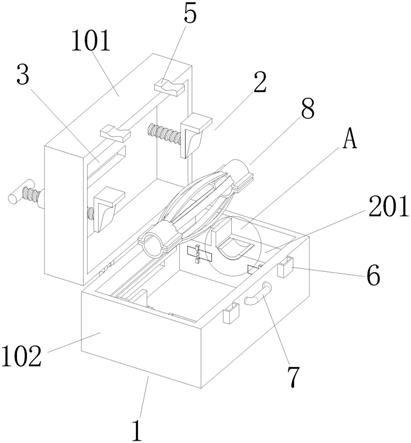 一种便于携带的三角形钻杆扶正器用收纳装置的制作方法